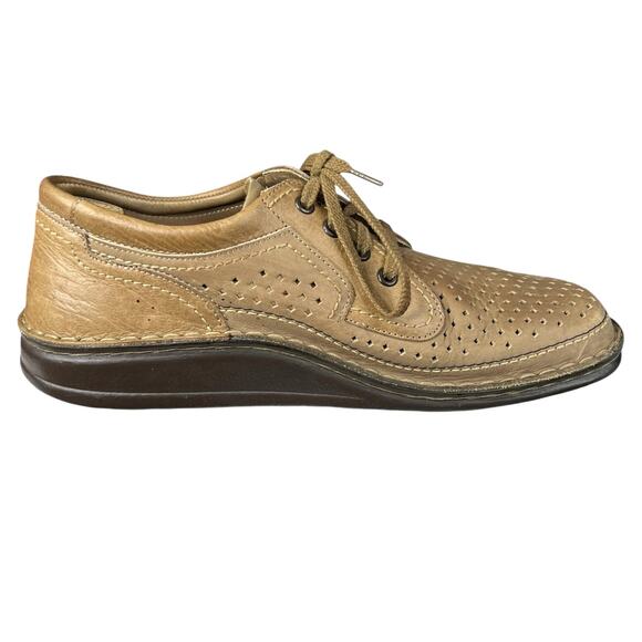 Finn Comfort Men’s Baden Brown Leather Perforated Lace Up Shoe Size 39 US 6/6.5 - Picture 4 of 13
